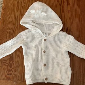 CARTERS baby white sweater